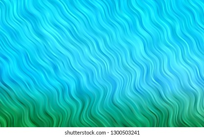 Light Blue, Green vector background with bubble shapes. Geometric illustration in marble style with gradient.  A new texture for your  ad, booklets, leaflets.