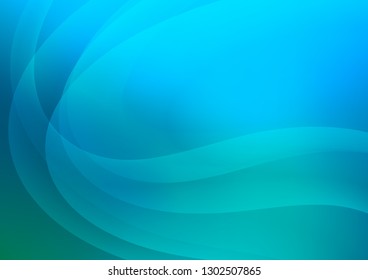 Light Blue, Green vector background with lava shapes. Creative illustration in halftone marble style with gradient. Marble design for your web site.