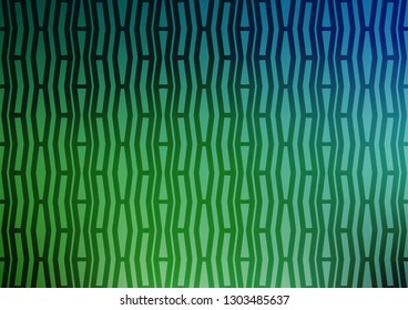 Light Blue, Green vector background with straight lines. Shining colored illustration with narrow lines. The pattern can be used for busines ad, booklets, leaflets