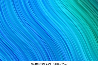 Light Blue, Green vector background with lava shapes. Creative geometric illustration in marble style with gradient. A completely new template for your business design.