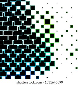 Light Blue, Green vector background in polygonal style. New abstract illustration with rectangular shapes. Pattern for commercials, ads.