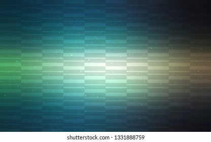 Light Blue, Green vector background with stright stripes. Colorful shining illustration with lines on abstract template. Pattern for ad, booklets, leaflets.