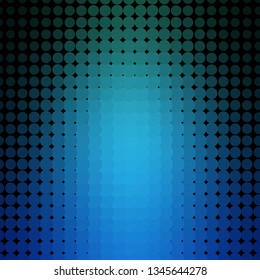 Light Blue, Green vector background with circles. Colorful illustration with gradient dots in nature style. Design for posters, banners.