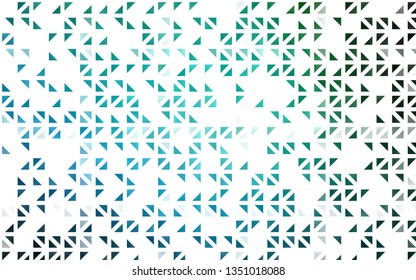 Light Blue, Green vector background with triangles. Abstract gradient illustration with triangles. Smart design for your business advert.