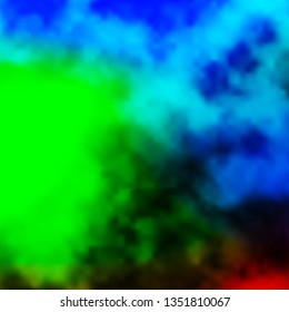 Light Blue, Green vector background with clouds. Shining illustration with abstract gradient clouds. Colorful pattern for appdesign.