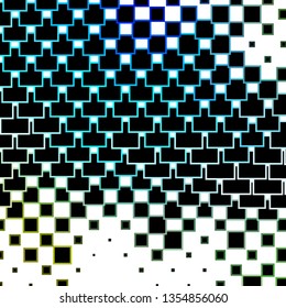 Light Blue, Green vector background with rectangles. Colorful illustration with gradient rectangles and squares. Pattern for commercials, ads.