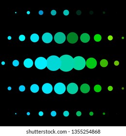 Light Blue, Green vector background with circles. Abstract decorative design in gradient style with bubbles. Design for your commercials.