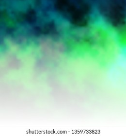 Light Blue, Green vector background with clouds. Abstract colorful clouds on gradient illustration. Pattern for your commercials.
