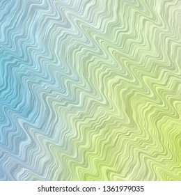 Light Blue, Green vector background with curved lines. Bright illustration with gradient circular arcs. Pattern for websites, landing pages.