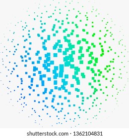 Light Blue, Green vector background in polygonal style. Rectangles with colorful gradient on abstract background. Template for cellphones.