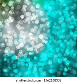 Light Blue, Green vector background with circles. Abstract illustration with colorful spots in nature style. Design for posters, banners.