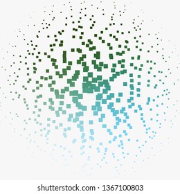 Light Blue, Green vector background with rectangles. Abstract gradient illustration with colorful rectangles. Design for your business promotion.