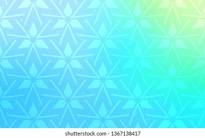 Light Blue, Green vector background with polygonal style. Modern abstract illustration with colorful triangles. Best design for poster, banner.