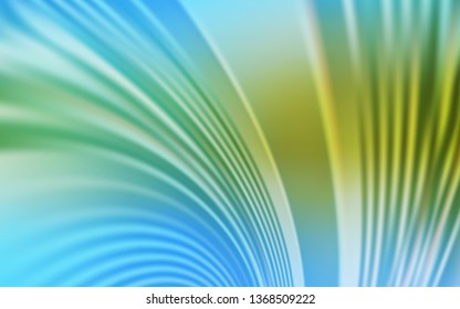 Light Blue, Green vector background with wry lines. Geometric illustration in abstract style with gradient.  Abstract style for your business design.