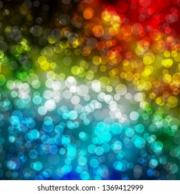 Light Blue, Green vector background with circles. Abstract decorative design in gradient style with bubbles. Pattern for websites, landing pages.