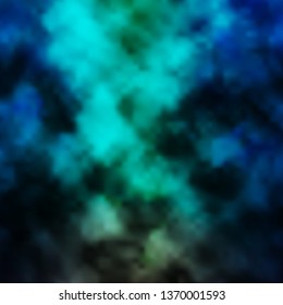 Light Blue, Green vector background with clouds. Colorful illustration with abstract gradient clouds. Template for landing pages.