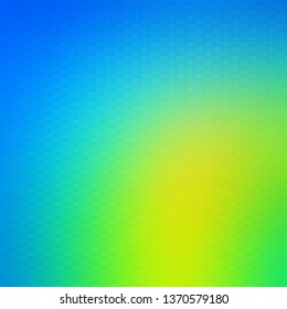 Light Blue, Green vector background in polygonal style. Colorful illustration with gradient rectangles and squares. Template for cellphones.