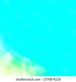 Light Blue, Green vector background with circles. Abstract colorful disks on simple gradient background. Pattern for wallpapers, curtains.