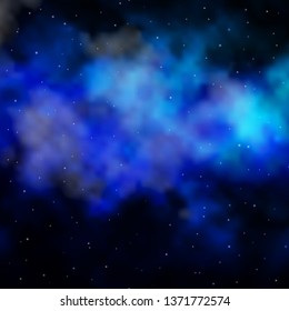 Light Blue, Green vector background with colorful stars. Decorative illustration with stars on abstract template. Best design for your ad, poster, banner.