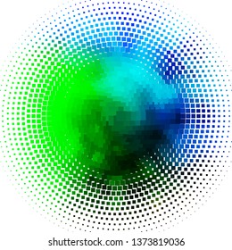 Light Blue, Green vector background with rectangles. Rectangles with colorful gradient on abstract background. Design for your business promotion.