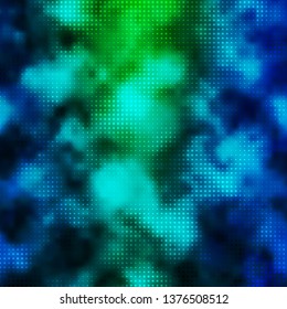 Light Blue, Green vector background with circles. Colorful illustration with gradient dots in nature style. New template for your brand book.