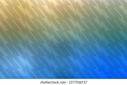 Light Blue, Green vector background with stright stripes. Lines on blurred abstract background with gradient. Best design for your ad, poster, banner.