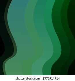 Light Blue, Green vector background with bows. Abstract gradient illustration with wry lines. Pattern for busines booklets, leaflets