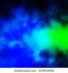 Light Blue, Green vector background with circles. Colorful illustration with gradient dots in nature style. Pattern for websites, landing pages.