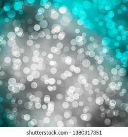 Light Blue, Green vector background with circles. Abstract decorative design in gradient style with bubbles. Pattern for business ads.