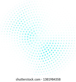 Light Blue, Green vector background with small and big stars. Blur decorative design in simple style with stars. Pattern for websites, landing pages.