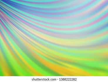 Light Blue, Green vector background with lava shapes. An elegant bright illustration with gradient. A completely new template for your business design.