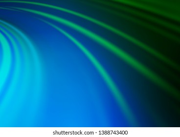Light Blue, Green vector background with lava shapes. Colorful illustration in abstract marble style with gradient. New composition for your brand book.