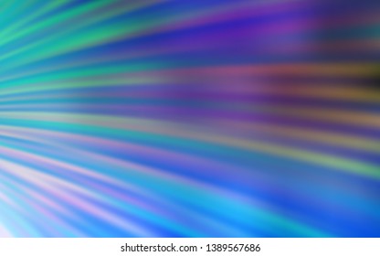 Light Blue, Green vector background with bent lines. Modern gradient abstract illustration with bandy lines. Template for cell phone screens.