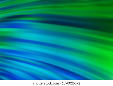 Light Blue, Green vector background with bubble shapes. Shining crooked illustration in marble style. Textured wave pattern for backgrounds.