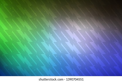 Light Blue, Green vector background with stright stripes. Shining colored illustration with sharp stripes. Pattern for your busines websites.