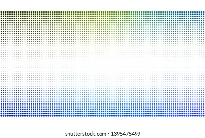 Light Blue, Green vector  background with spots. Blurred bubbles on abstract background with colorful gradient. New template for your brand book.