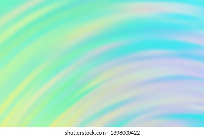 Light Blue, Green vector background with lines. A sample with colorful lines, shapes. Abstract style for your business design.