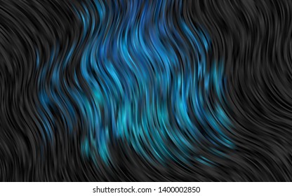 Light Blue, Green vector background with bent ribbons. Geometric illustration in marble style with gradient.  The best blurred design for your business.