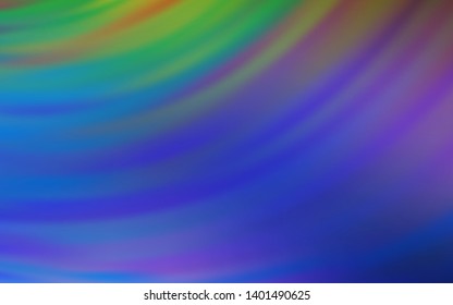Light Blue, Green vector background with wry lines. An elegant bright illustration with gradient. A completely new template for your design.
