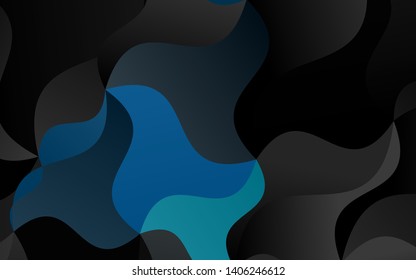 Light Blue, Green vector background with bent ribbons. An elegant bright illustration with gradient. Pattern for your business design.