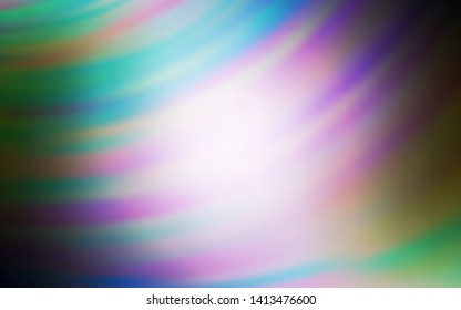 Light Blue, Green vector background with wry lines. A circumflex abstract illustration with gradient. Abstract style for your business design.