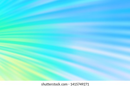 Light Blue, Green vector background with wry lines. Brand new colorful illustration in simple style. Template for cell phone screens.