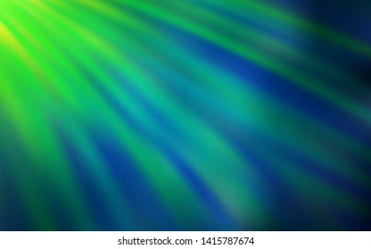 Light Blue, Green vector background with stright stripes. Shining colored illustration with sharp stripes. Pattern for your busines websites.