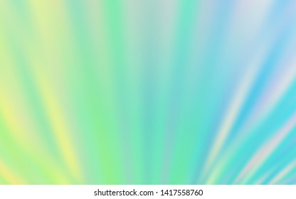 Light Blue, Green vector background with stright stripes. Lines on blurred abstract background with gradient. Pattern for ads, posters, banners.