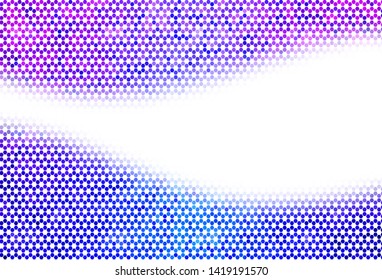 Light Blue, Green vector background with set of hexagons. Colorful hexagons on blur backdrop. Pattern for your ad, booklets.