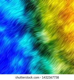 Light Blue, Green vector background with curves. Bright sample with colorful bent lines, shapes. Template for your UI design.