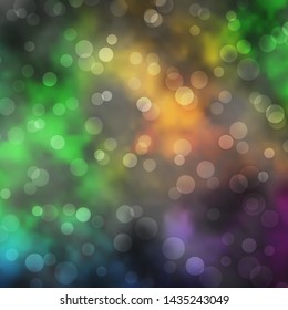 Light Blue, Green vector background with circles. Abstract illustration with colorful spots in nature style. Pattern for websites, landing pages.