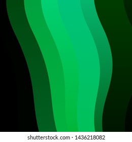 Light Blue, Green vector background with curves. Bright illustration with gradient circular arcs. Best design for your posters, banners.