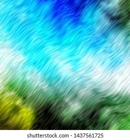 Light Blue, Green vector background with bows. Abstract illustration with gradient bows. Pattern for booklets, leaflets.