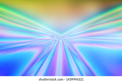 Light Blue, Green vector background with lines. A circumflex abstract illustration with gradient. Pattern for your business design.